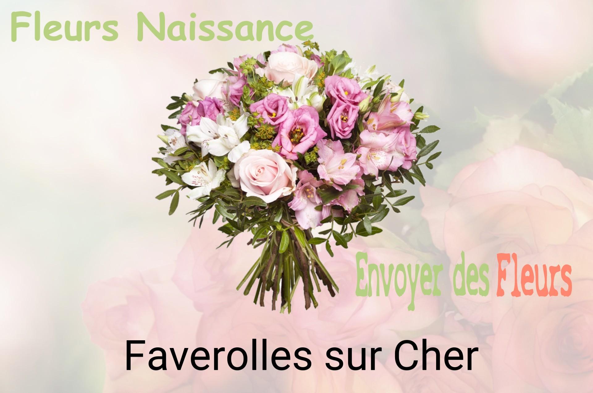 Bouquet de fleurs de naissance livré à Faverolles-sur-Cher